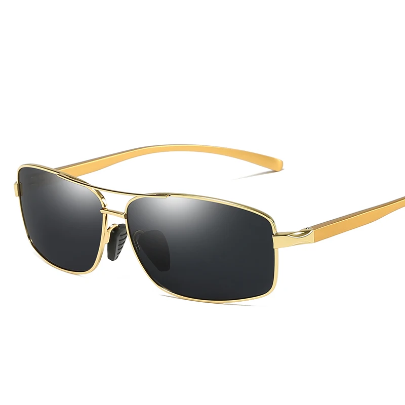 ACEWIS square sunglasses men polarized vintage luxury Aluminum-magnesium alloy shades driving sun glasses oculos polarizado - Lenses Color: F2458 gold