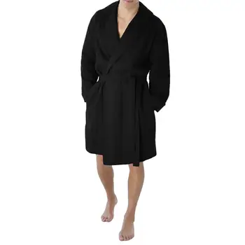 

Srogem Men Plus Size Cotton Bathrobes 2019 New Kimono Long Sleeve Sleepwear Nightgowns Homewear Pijama Hombre pijamas