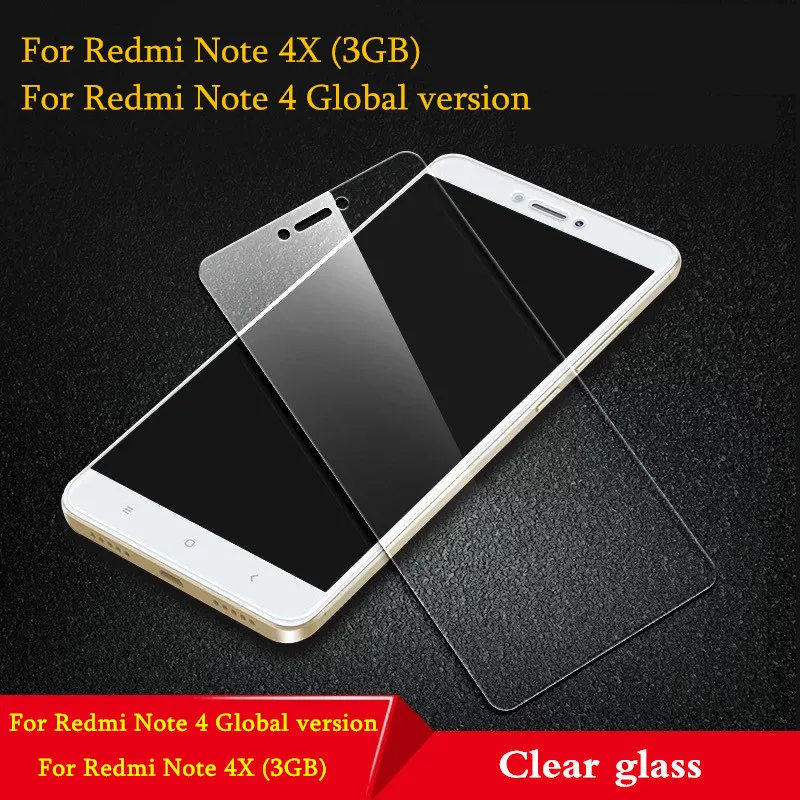 Закаленное стекло для Xiaomi Redmi Note 4 4X Pro Полное закаленное стекло Redmi Note 4 Pro Защита экрана для Redmi 4A 4X pro стекло - Цвет: Note 4X  Clear