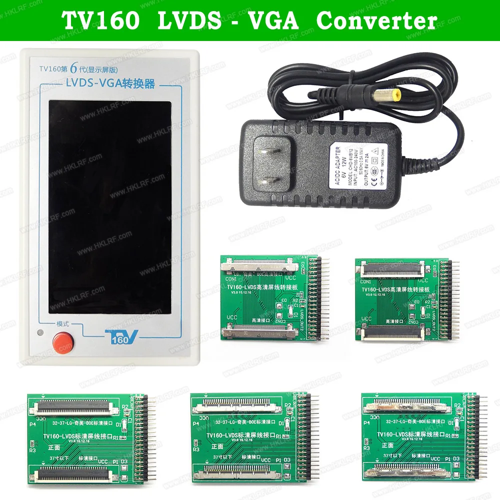 ТВ 160 6-го 7-го поколения LVDS поворот VGA конвертер с дисплеем lcd/светодиодный ТВ тестер материнской платы инструмент для материнской платы+ мультиметр/скребок