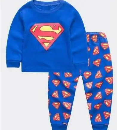 Новое поступление; костюмы; Пижама с суперменом и Бэтменом для маленьких мальчиков; детские пижамы с принтом; Пижама; комплекты одежды с героями мультфильмов - Цвет: style 3