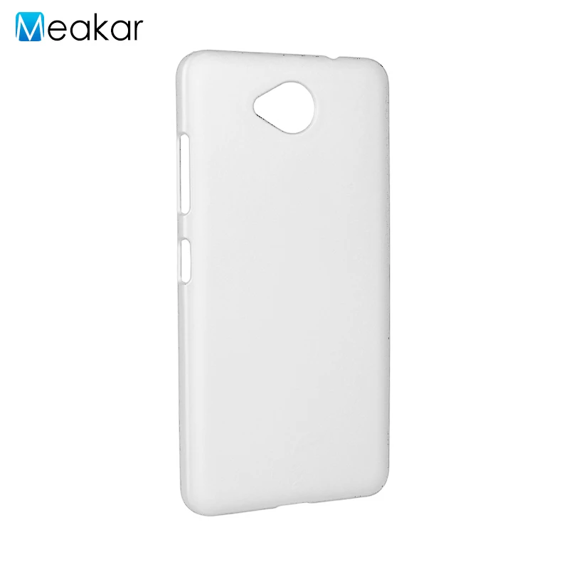 Матовый пластиковый чехол 650 для microsoft Lumia 650 чехол для microsoft Nokia Lumia двойной чехол-лента на заднюю панель - Цвет: white