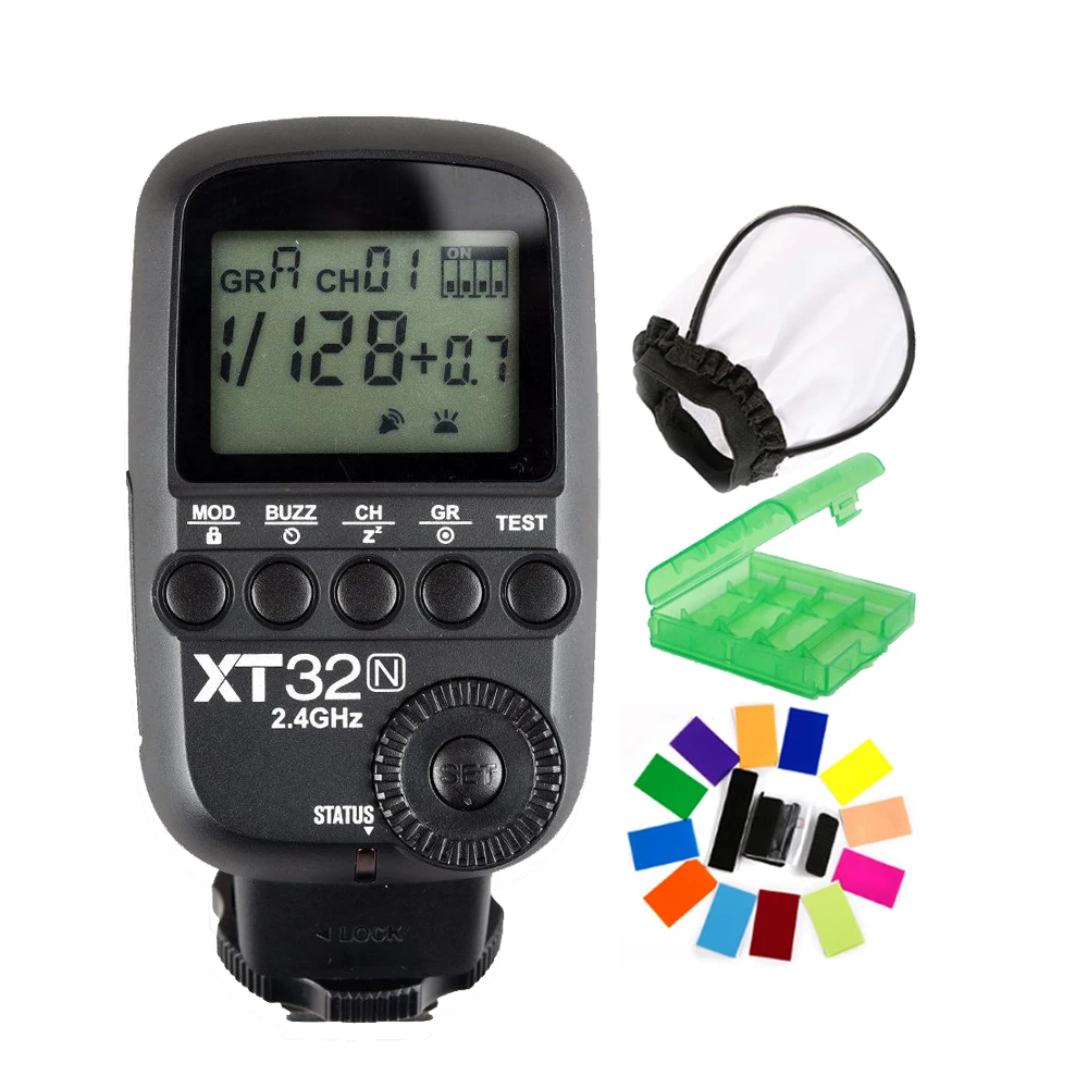 

Godox XT32N HSS 1/8000s Build-in 2.4G Wireless X System Power Control Flash Trigger with screen For Nikon