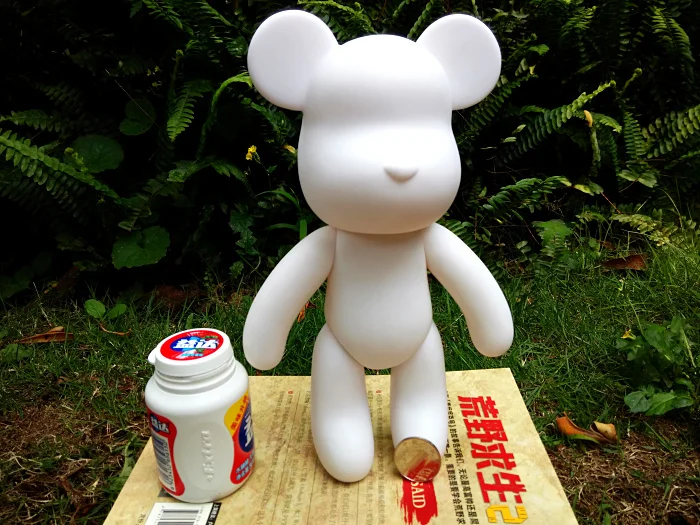 Wholesale 5pc /set 10 inch Vinyl Cartoon Popobe Violence Bear Momo White Mold for DIY Graffiti painted 24cm Wholesale 5pc /set 10 inch Vinyl Cartoon Popobe Violence Bear Momo White Mold for DIY Graffiti painted 24cm