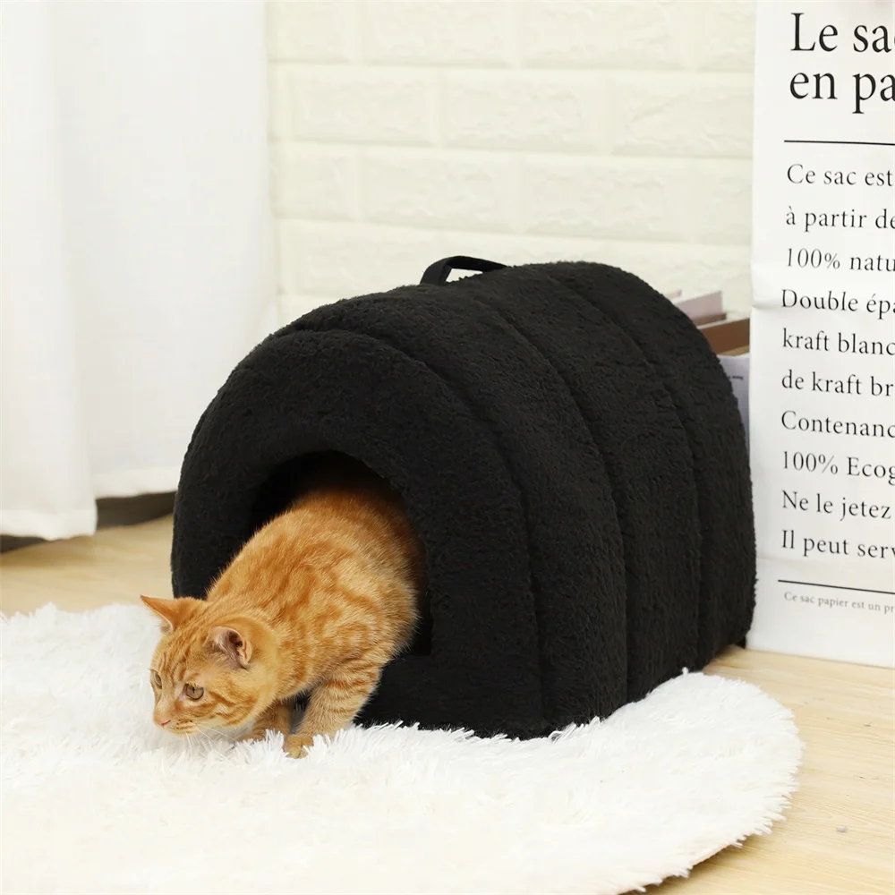 

House Shape Lovely Soft Pet Dog Cat Bed 4 Color Cat House Cushion Pet Mat Nest Puppy Warm Kennel for Puppy Small Dog