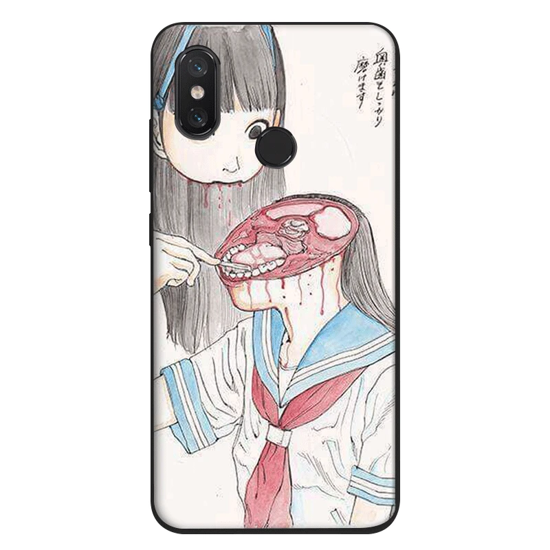 Чехол для Xiaomi Mi 5 телефона Gerleek Shintaro Kago Horror 6 8 9 9E 5S MAX 3 A1 A2 5X 6X Lite F1 Mix 2S|Чехлы-накладки|