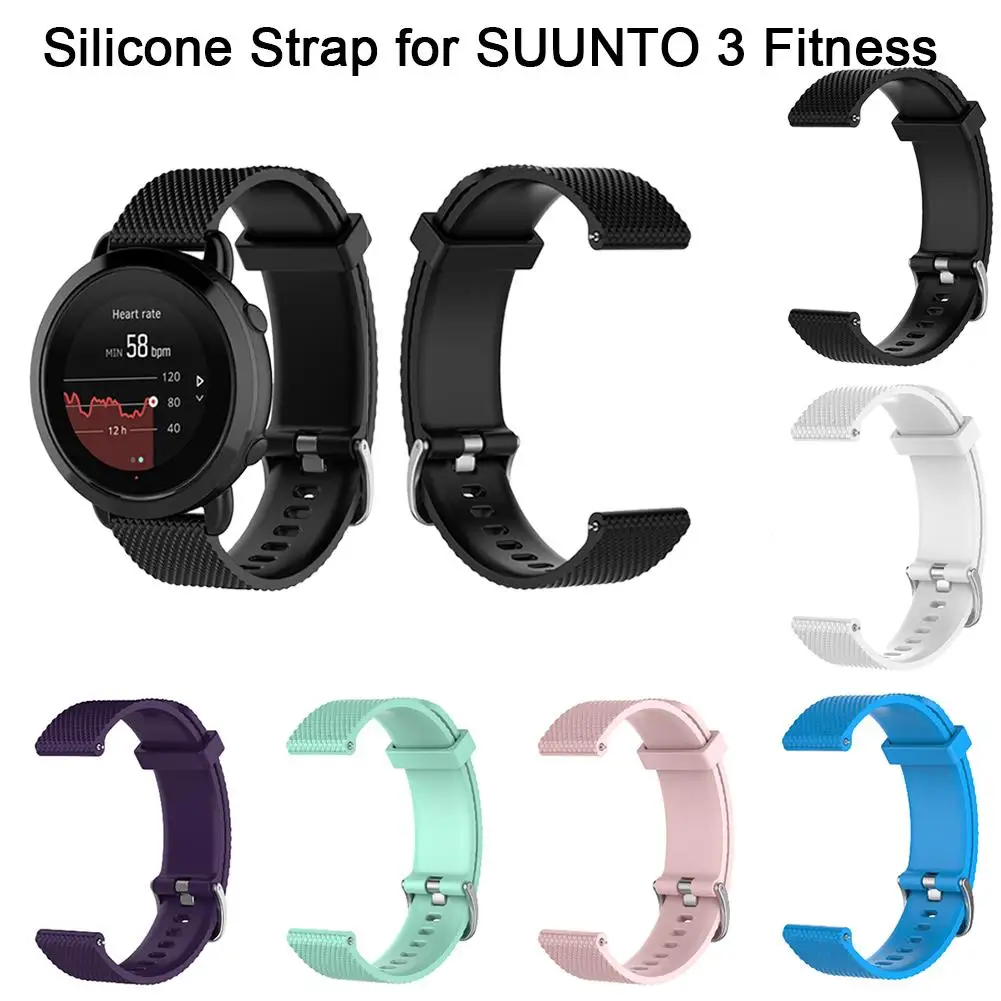 

Smart Watch Accessories Silicone Replacement Wrist Band Bracelet Strap for SUUNTO 3 Fitness Smart Watch