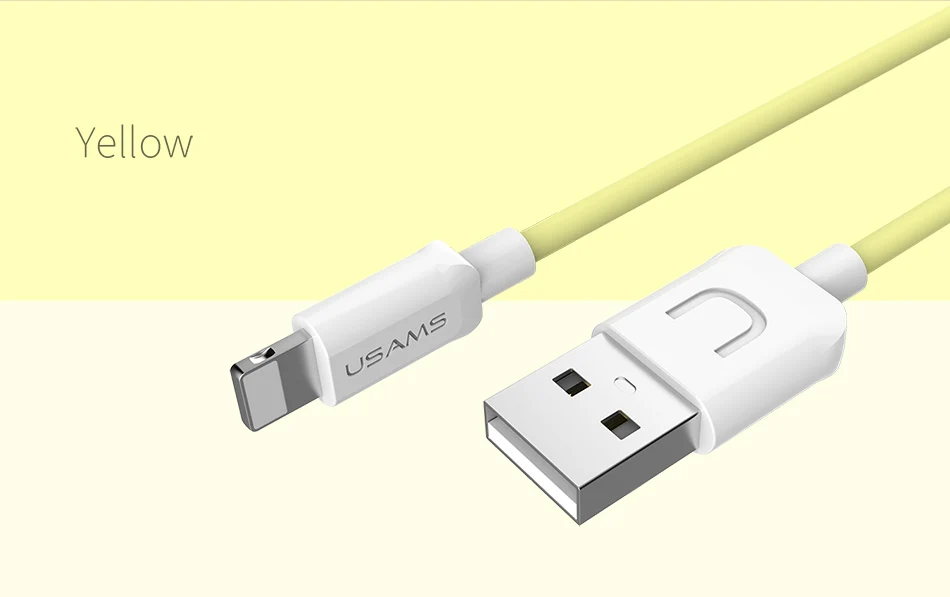 USAMS USB кабель для iPhone Apple X 8 7 6 6s Plus Быстрая зарядка кабель для синхронизации данных для освещения мобильный телефон адаптер для зарядного устройства