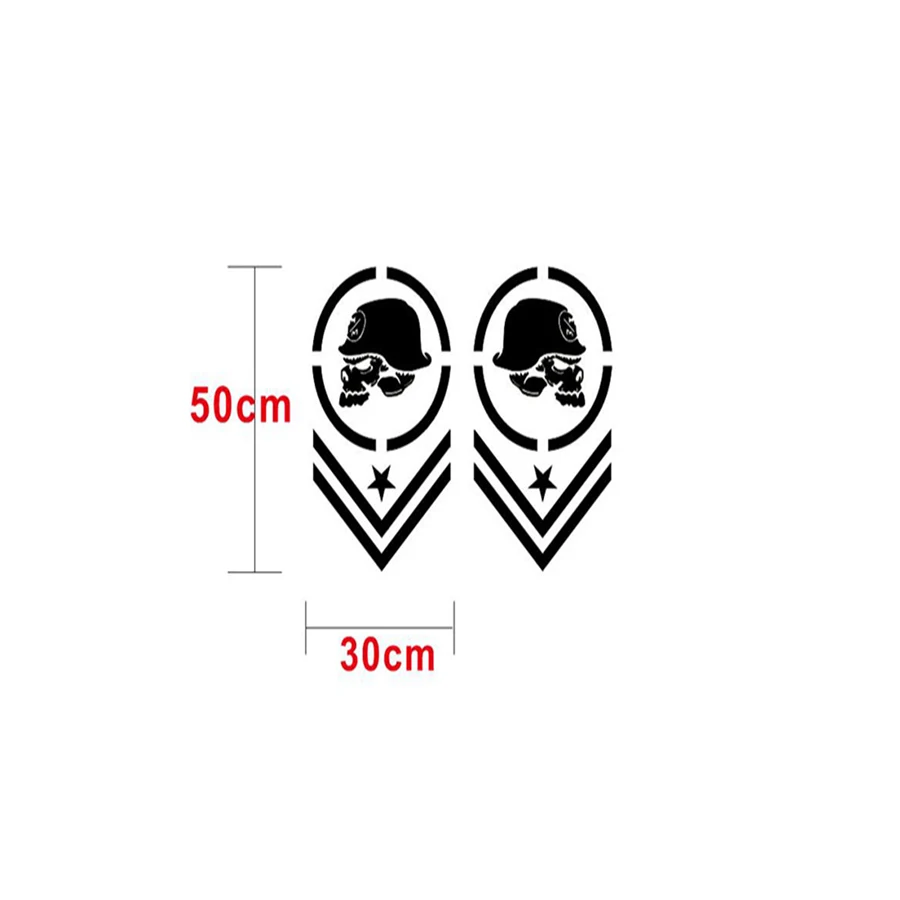 

Black Symmetrical Truck Stripe Vinyl Sticker for Ford Dodge Chevy