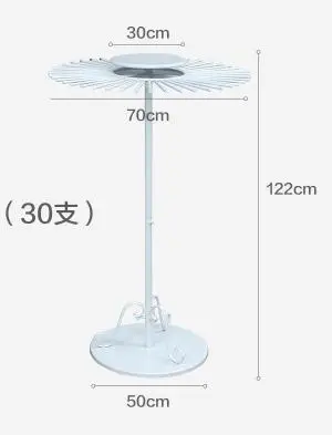Scarf shelf. Floor display rack. Display shelves of silk scarves. Multi-functional circular rotating frame.063