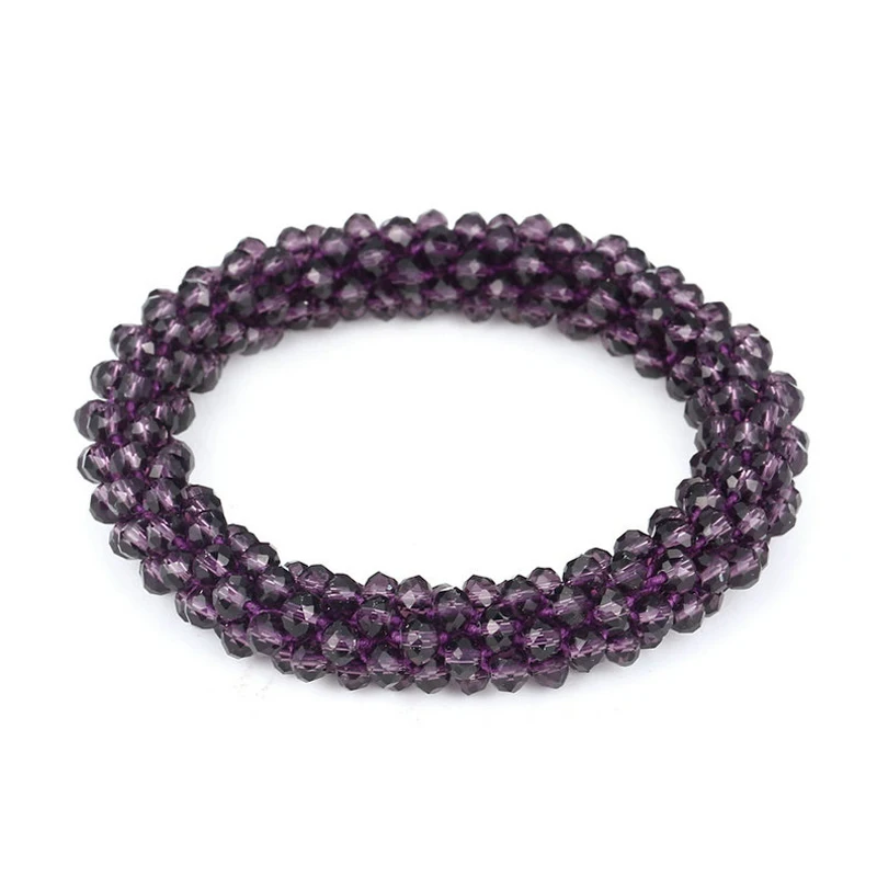 Boho Elastic Beaded Bracelets For Women Vintage Stretch Bohemian Femme Crystal Glass Beads Party Jewelry beaded bracelet