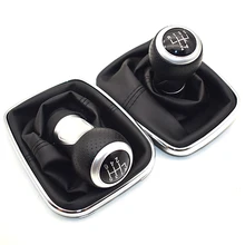 12mm 5/6 velocidade alavanca do deslocamento de engrenagem do carro alavanca shifter gaitor bota para volkswagen vw 1999-2004 golf 4 iv mk4 gti r32 bora jetta mt(China)