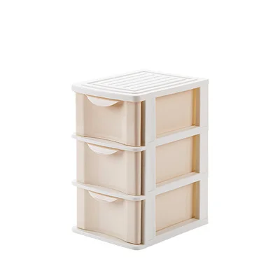 Ящик типа косметический ящик для хранения туалетный столик Настольный стеллаж для хранения туалетный столик стол многослойная стойка - Цвет: beige B