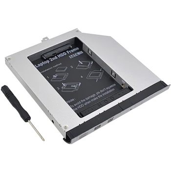 

2016 Brand New Chipset SATA 3.0 2nd HDD Caddy 12.7mm for Dell Latitude E5400 E5410 E5420 E5500 E5510 E5520 DVD-ROM Optical Bay