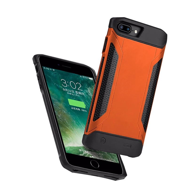 

Full protection power charger case For iphone 7 8 4000mAh battery charging cover 5000mAh For iphone 7 plus 8plus battery case