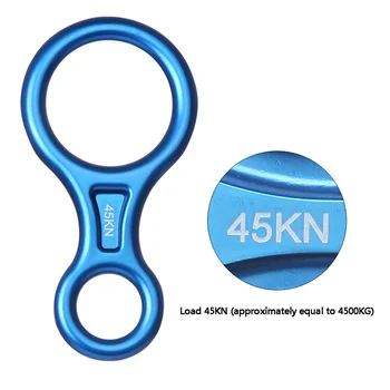 

Outdoor For Device Climbing Equipment Accessories Descender Rock Portable Climbing Carabiners Abseiling Downhill Safety Ring