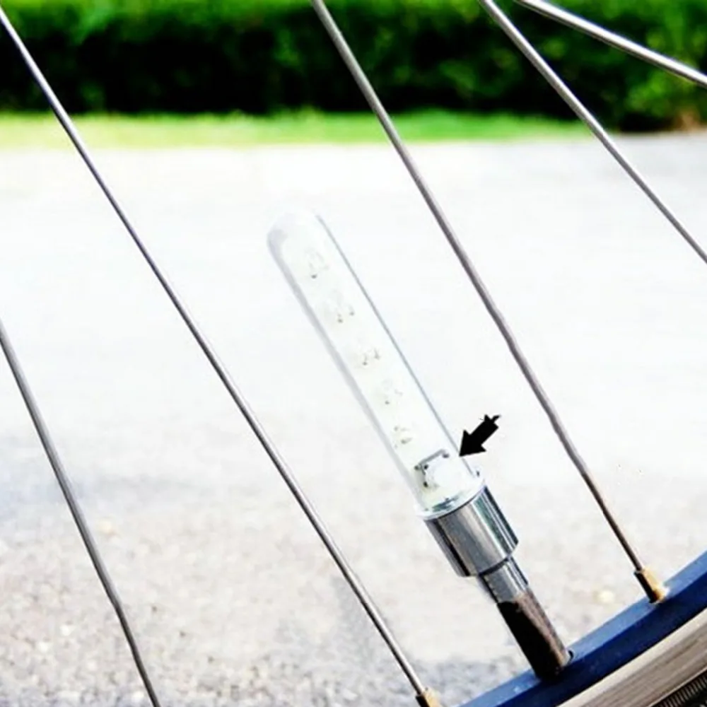 

2pcs/set Bicycle Wheel Tire Valve Light Spoke Sense Lamp Bike 5 LED Colorful Light Lamp Neon Valve Firefly Bicycle Accessories