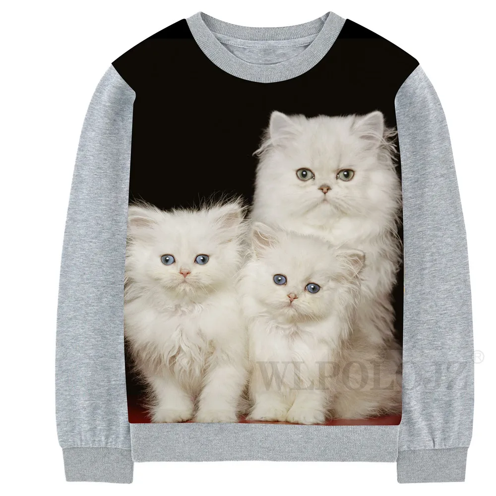 Children & boy Three cats printing Long sleeve tops quality nice shirt