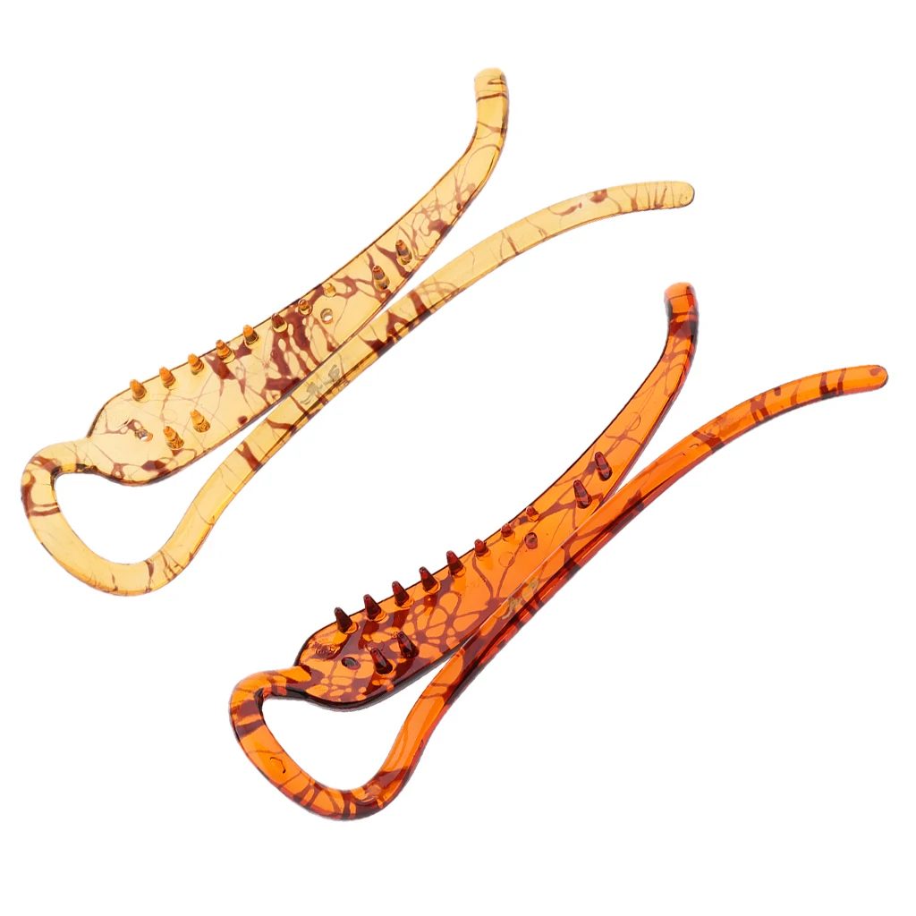 2 Pieces Vintage Banana Hair Clip Hair Clamp Hair Claw Barrette Ponytail Holder for Women Ladies