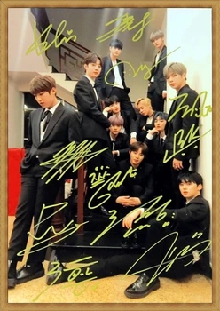 

hand signed WANNA ONE autographed group photo 6 inches K-pop free shipping 012018F