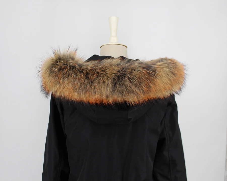 genuine raccoon fur hoody trim collar (1)