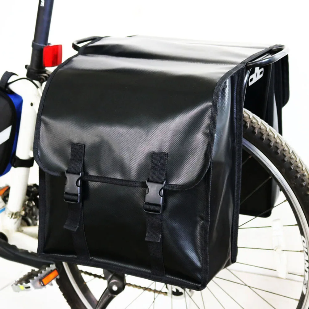 Sale Mountain Bike Rear Bag Waterproof MTB Road Bike Pannier Bicycle Rear Tail Seat Trunk Bag Double Side Cycling Bycicle Rack Bag 2