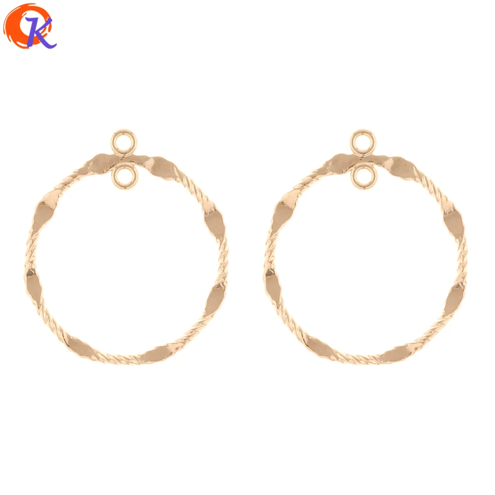 

Cordial Design 100Pcs 27*31MM Jewelry Making/Earring Connectors/Round Shape/DIY Earring Accessories/Hand Made/Earring Findings