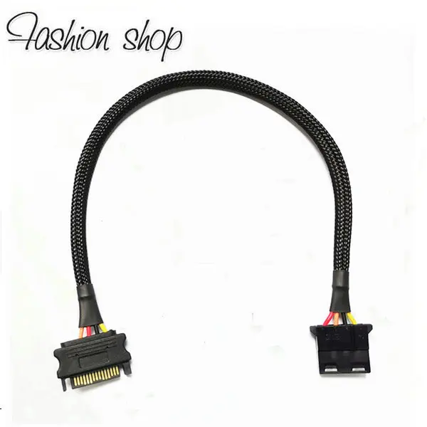 

SATA 15 Pin Male To IDE MOlex 4 Pin Adapter Extension Hard Drive Power Supply Cable