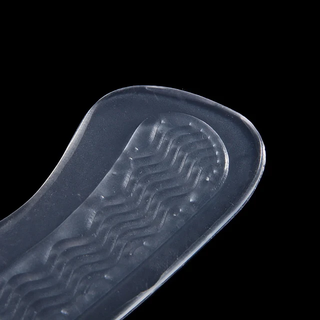 3 Pairs Transparent Silicone Self Adhesive Shoe Heel Inserts Insoles Back Foam Pads Cushion Liner Grip Protector
