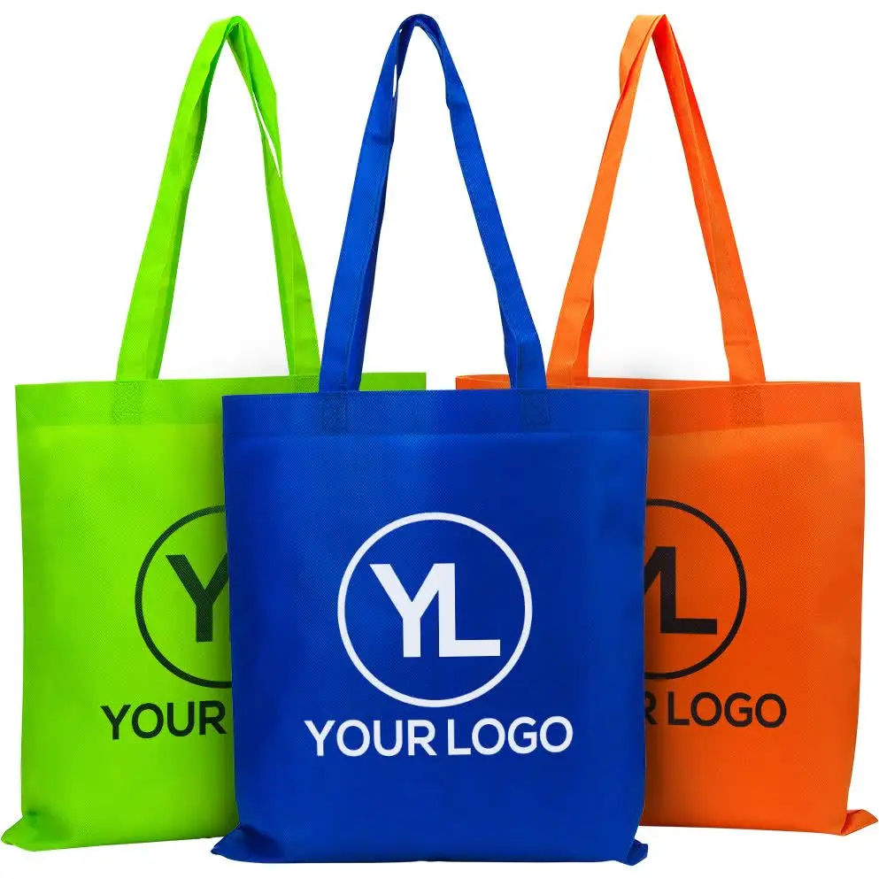 wholesales 500pcs/lot Cheap Price Custom Printed Eco Friendly Tote Grocery Non Woven Shopping ...