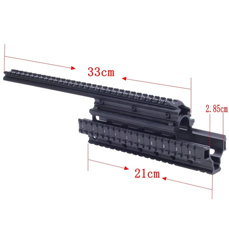 AK47 74 AKs/MNT-T228 охотничья Стрельба Тактический Quad Rail прозрачный прицел крепление Quad Rails Handguard с рельсовыми крышками