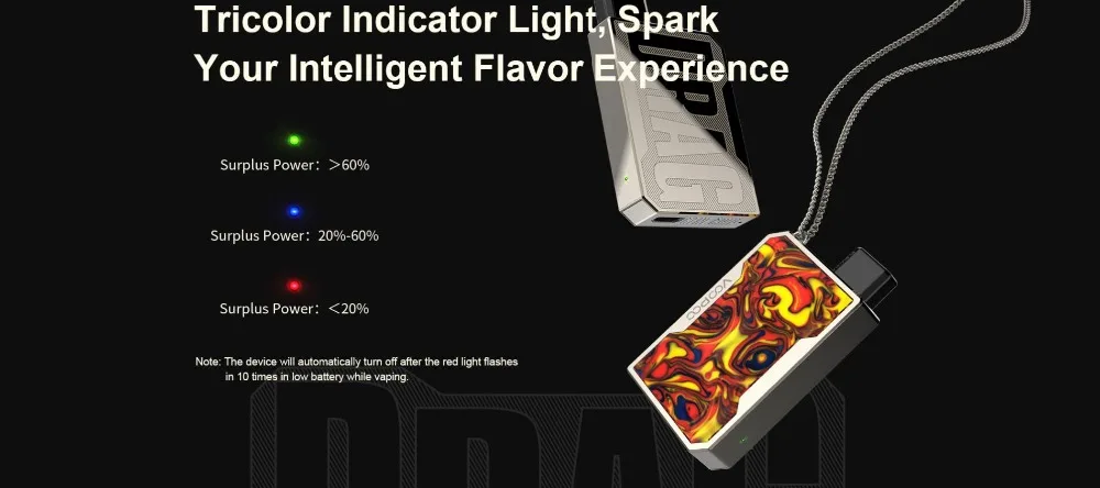 Newest VOOPOO DRAG Nano Pod Vape Kit w 750mAh battery & 1ml Cartridge & GENE chip & Resin panel Pod System vs Drag 2 Mico Kit 01 (7)