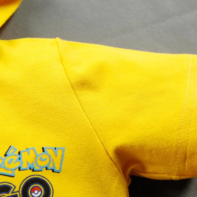 2018 الصيف الرضع الطفل السروال القصير القطن الكرتون لطيف الأصفر التوابع الوليد للجنسين الطفل الملابس بذلة طفل زي