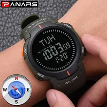 PANARS Compass Watch Sport Outdoor Men Watch Digital font b Electronic b font Wrist Watches Male