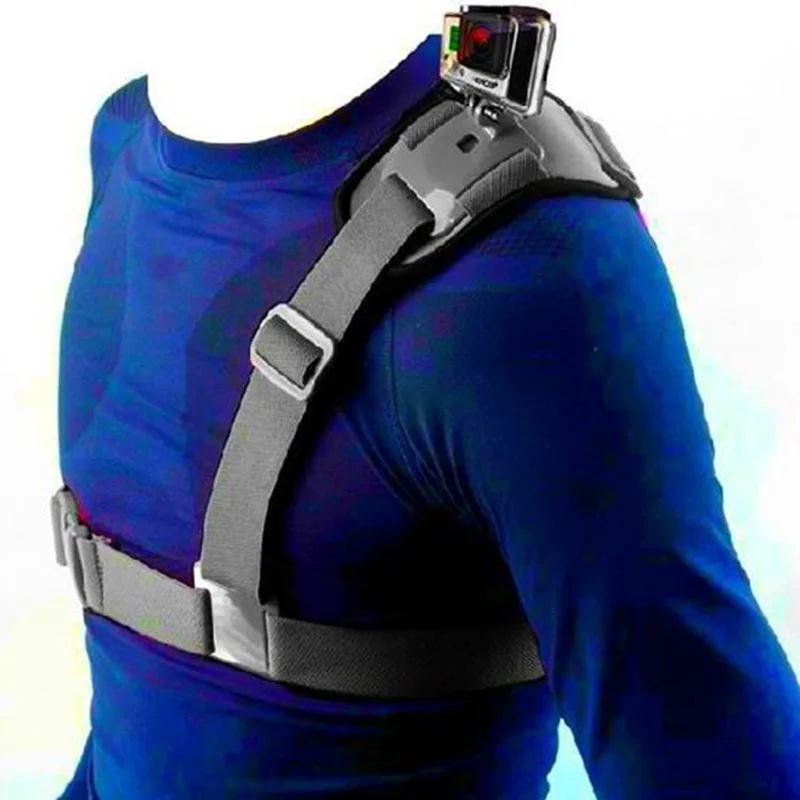 

Single Shoulder Chest Strap Mount Holder Pro Belt Fix For GoPro Sport Camera Cycling @JH