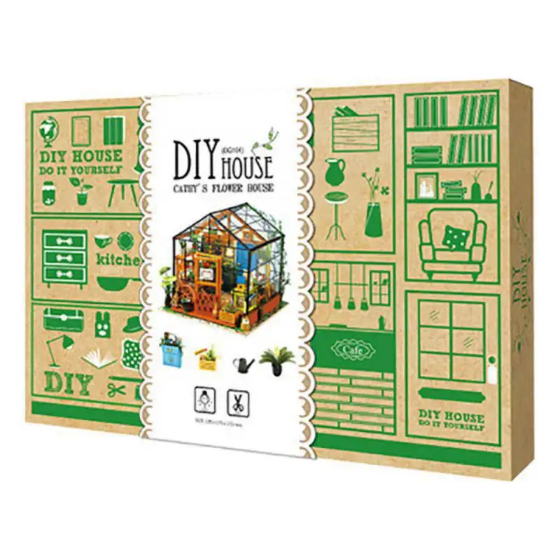 جديد الاطفال Robotime مصغرة دمية DIY كاثي الأخضر حديقة مع الأطفال الأثاث نموذج بناء بيت الدمية مجموعات اللعب جديد الاطفال Robotime مصغرة دمية DIY كاثي الأخضر حديقة مع الأطفال الأثاث نموذج بناء بيت الدمية مجموعات اللعب