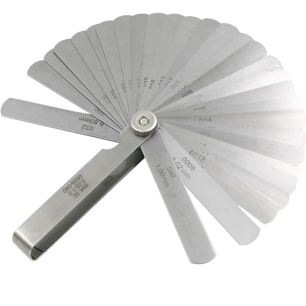 Metric Master Feeler Gauge SET 32-Piece Blade Dual Marked Metric/Imperial Reading Combination Tool for Measuring Gap Width/Thickness imperial Metric Master Feeler Gauge SET 32-Piece Blade Dual Marked Metric/Imperial Reading Combination Tool for Measuring Gap Width/Thickness imperial