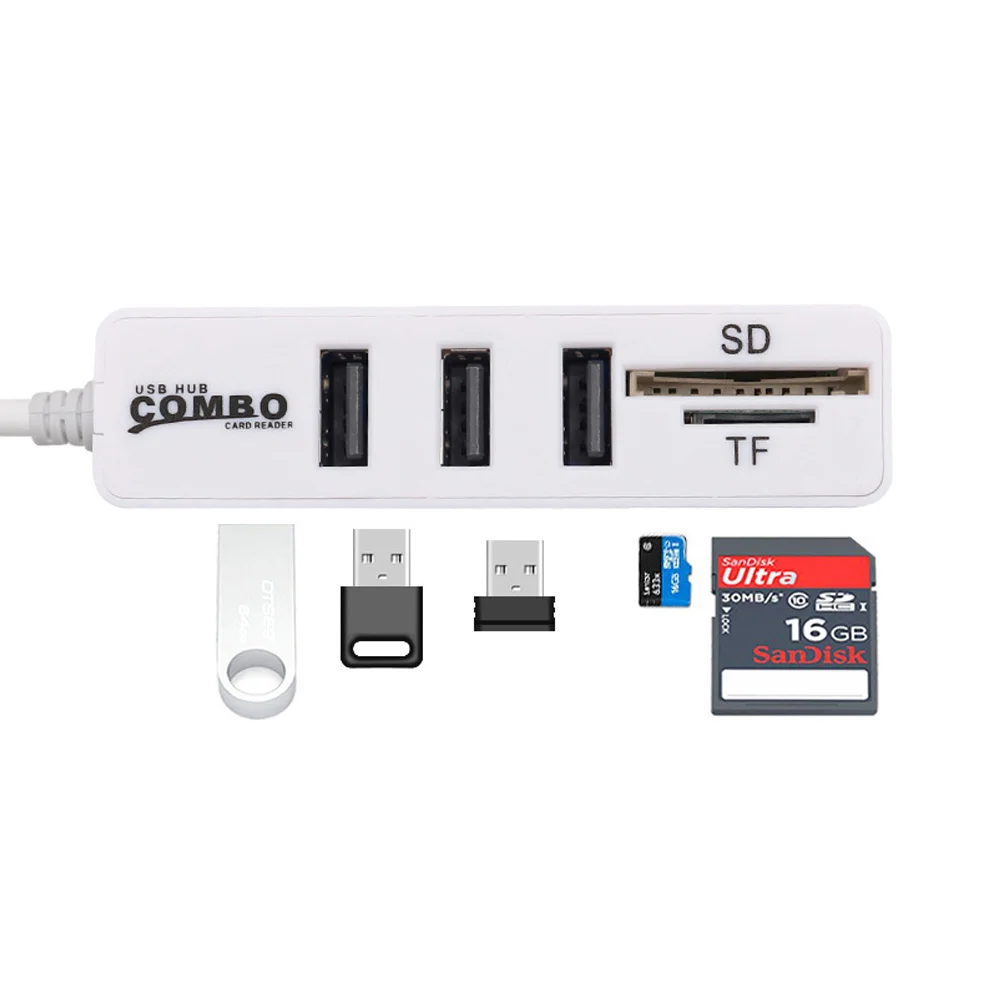 Usb-концентратор 3,0 Мульти USB 3,0 usb-хаб высокого Скорость 5/8 Порты хаб TF/SD Card Reader все в одном для ПК Компьютерные аксессуары