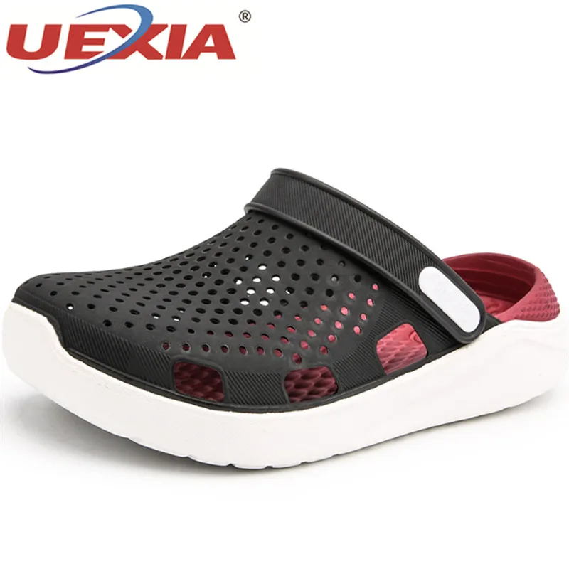 

UEXIA New Beach Slippers Summer Men Flip Flops Men Fashion Characters Upper White Shoes For Man Outdoor Ocean Water Breathable