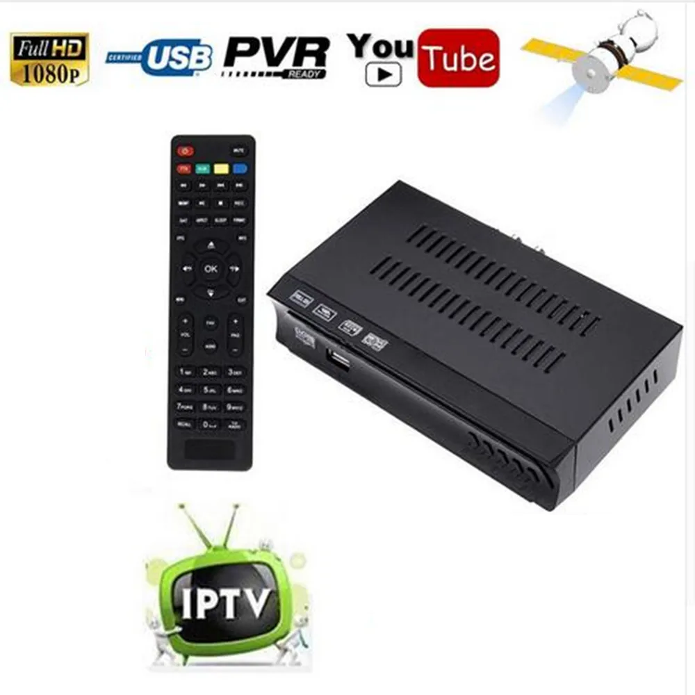 

Vmade Full HD 1080P DVB-S2 Satellite Receiver TV Box DVB S2 Tuner receptor MPEG4 Support cccam IPTV IKS BISS Youtube Set top box