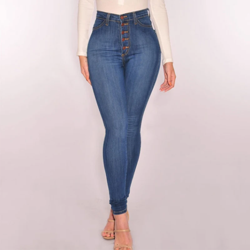 

Zebery High Waist Skinny Women's Pencil Jeans Autumn Winter Trousers High Stretch Skinny Woman Jeans High Waist Stretch Jeans