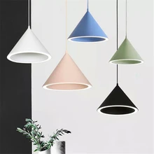Nordic LED Pendant Lamp Personality LED Pendant Lights Cone Creative Bar Cafe Restaurant Macarons LED Hanging Lamps