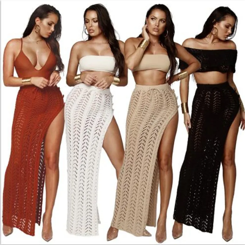 maxi skirt swim cover up