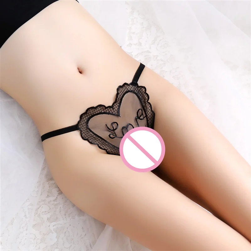 Sexy Women Thongs and G String Low Waist Transparent Lace Panties Female Sex T-back Seamless Briefs Women Lace Thong Exotic 49 (3)