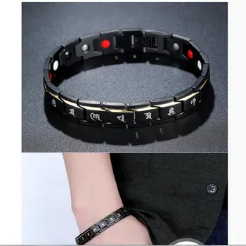 

Men bracelet personalized titanium steel radiation bracele