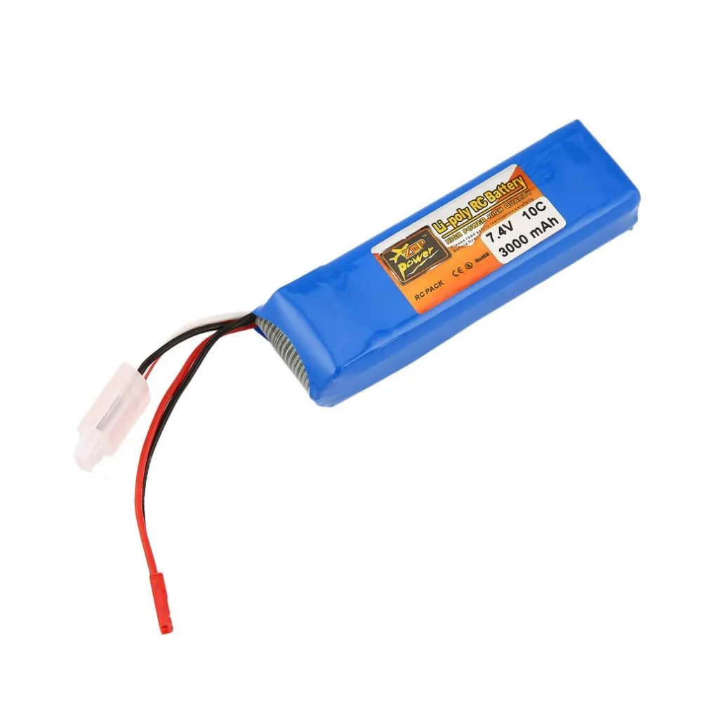 

X9D Rechargeable Li-poly Remote Control Battery 7.4V 3000mAh 10C Upgrade RC Battery for Transmitter Toys Accessories