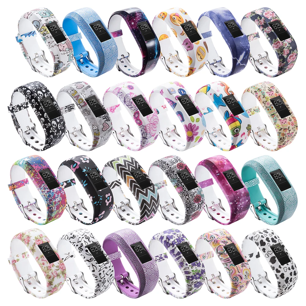 24 colors Soft Wrist Bracelet Band Strap for Garmin Vivofit JR JR2 Vivofit3 Vivofit 3 Activity Tracker Watchband with case belt