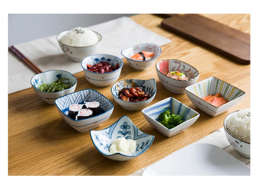 ANTOWALL японская керамика посуда окунание чаша, приправ миска для суши, многофункциональные ингредиенты соус блюдо, для ресторана