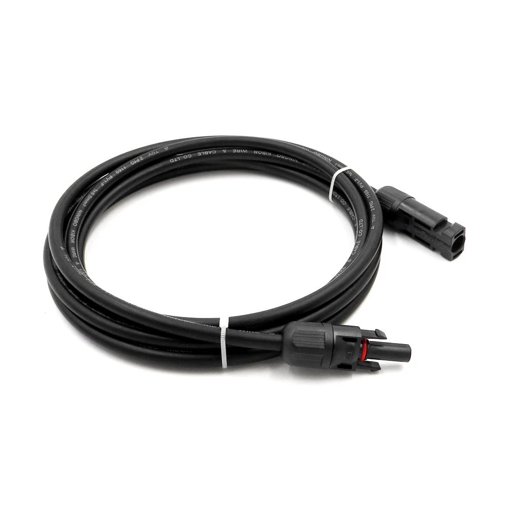 IP65 Солнечная удлинитель 40 футов черный 12AWG Панели солнечные Extension Cable провод с MC4 женский и мужской разъем