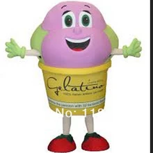 Талисман Мороженое талисман мороженое костюм на заказ праздничный костюм мультфильм косплей комплекты Mascotte карнавальный костюм